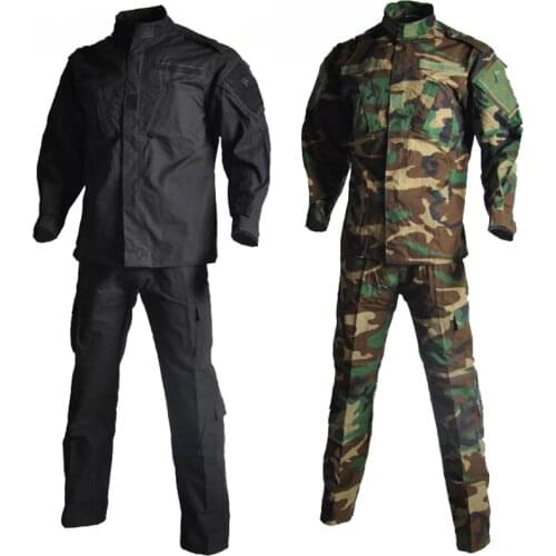 Tactical Hunting Gear Ghillie Suit Men Camouflage Hunting Clothes Shirt + Pants Multicam Military USMC Army Combat Uniform