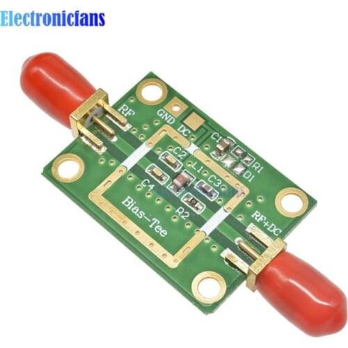 Diymore DC 1-50V Bias Tee Wide Band Wideband Frequency 10MHz -6GHz RC DF Blocks for HAM Radio RTL SDR LNA Low Noise Amplifier