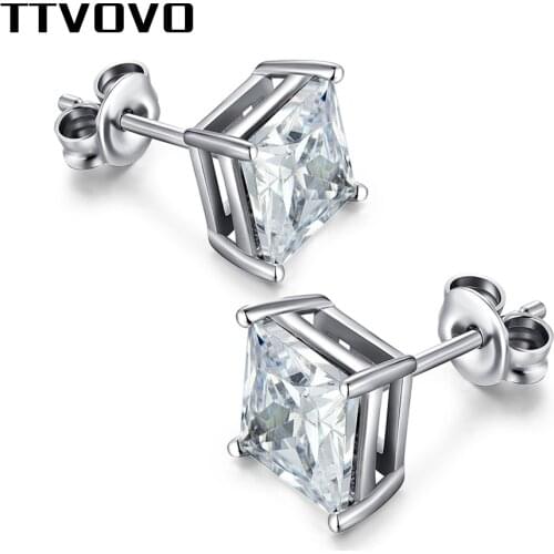 Серьги-гвоздики TTVOVO China At AliExpress