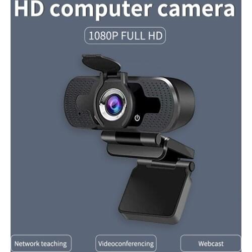 1080P Full HD Webcam with Built-in Microphone USB Driver Free Auto Focus Web Camera for Video Conference Gaming Online Office