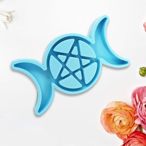 Stars Moon Keychain Epoxy Resin Mold DIY Crafts Jewelry Casting Tool Necklace Pendant Silicone Mould
