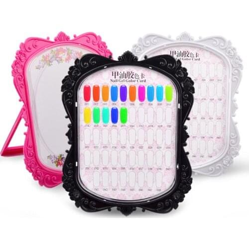 1Pcs Gel Nail Color Card Stamping Polish Holder Nail Tip Stand Display Board Beauty Salon Equipment Drawing Designs Nails Tools