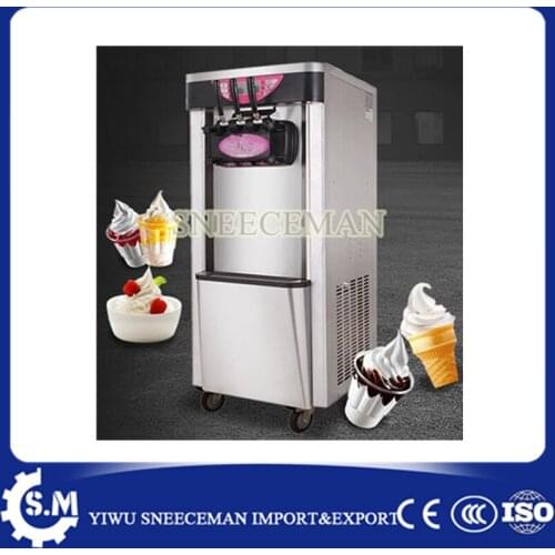 18-22L/H Soft ice cream machine commercial vertical 3-color ice cream maker machine