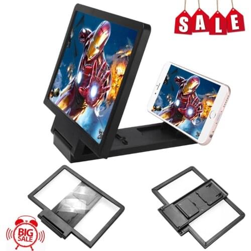 2021 New Mobile Phone Screen Magnifier 3D Enlarger Magnifying Video Amplifier Projector Bracket Desktop Holder Stand For Phone