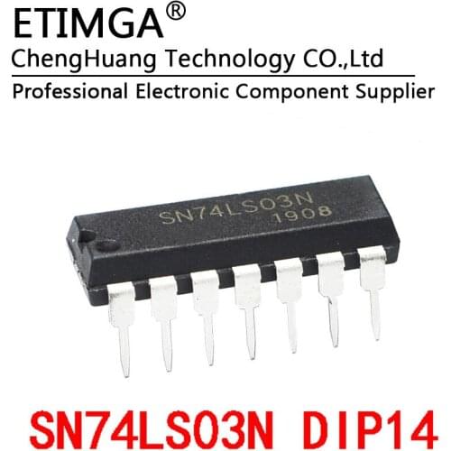 5PCS/LOT SN74LS03N HD74LS03P DIP-14 Gate/Inverter IC