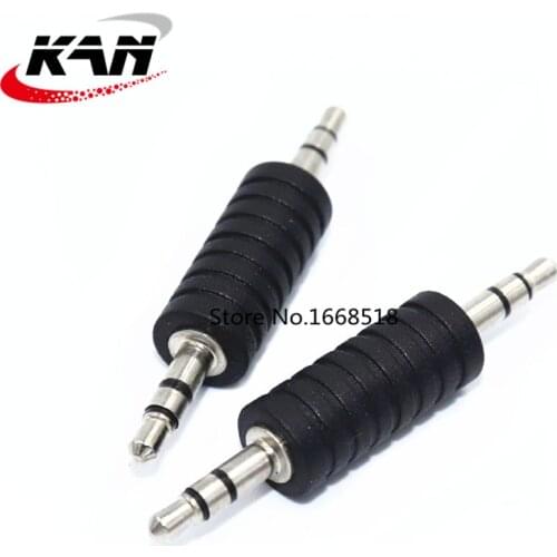 5pcs Mini Black 3.5mm Stereo Male To 3.5mm Male Headphone Audio Adapter Jack Coupler Connector Best Price