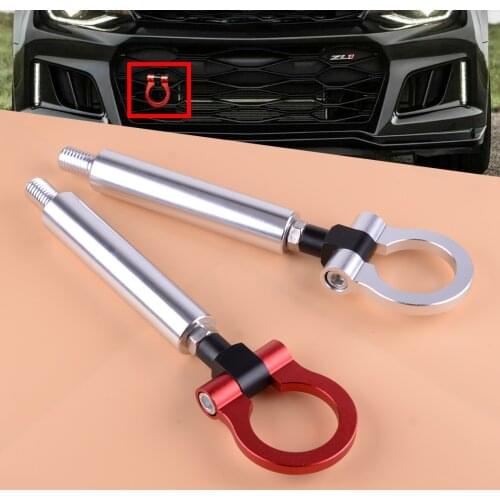 DWCX Aluminum Car Screw on Type Track Racing CNC Trailer Traction Tow Hook Ring fit for Chevrolet Camaro 6th 2016 2017 2018 2019