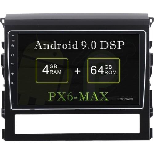 KOOCAVS 10.2" IPS Android 9.0 Car GPS Radio Player for Toyota Land Cruiser 2016 with 4GB+64GB Stereo Multimedia Headunit