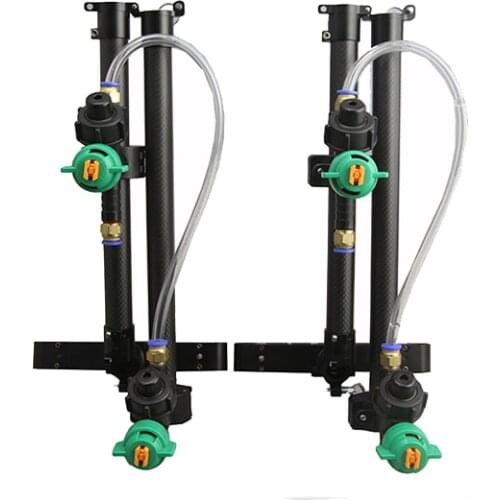 UAV Agriculture Quick Folding Long Spraying Bar Spray Nozzle 20mm Carbon Tube Aluminum Part for 18mm Landing Gear