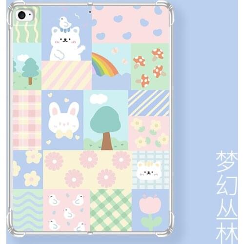 For iPad 10.2 Case Cover for Apple iPad 10.2 2019 2020 7th 8th Generation For Air 1 2 Air 3 4 Pro 10.5 11 inch TPU Case Funda