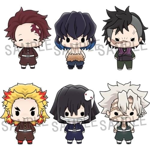 Cuteanime 100% Original MegaHouse Demon Slayer Chibi Figure PVC Action Model Toys Anime 6 Style