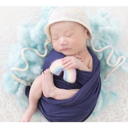 Newborn Baby Photography Felt Rainbow Props Infant Little Baby Boy Girl Photo Shooting Felt Product Accessories fotografia Props
