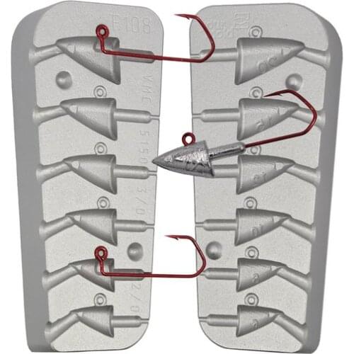 Mould fishing lead fish head Gr. 6-8-10-12-15-20 F 108