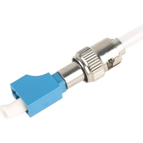 2pcs ST/UPC(Male)-LC/UPC(Female) Single-mode Fiber Optic Adaptor-Hybrid Mating Adapter