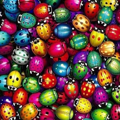 GLymg 5d Diamond Bright Rhinestones Embroidery Diamond Painting Full Drill Paint With Diamonds Full Drill Beetle Wall Arts Decor