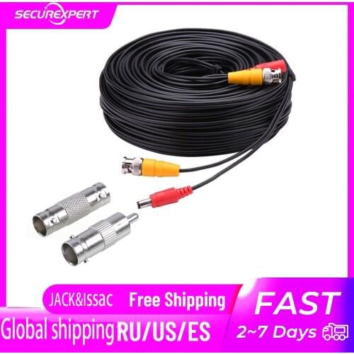 50M BNC CCTV accessory BNC Video Power Cable 5M 10M 15M 20M 30M 40M 50M for Analog AHD CCTV Surveillance Camera security system
