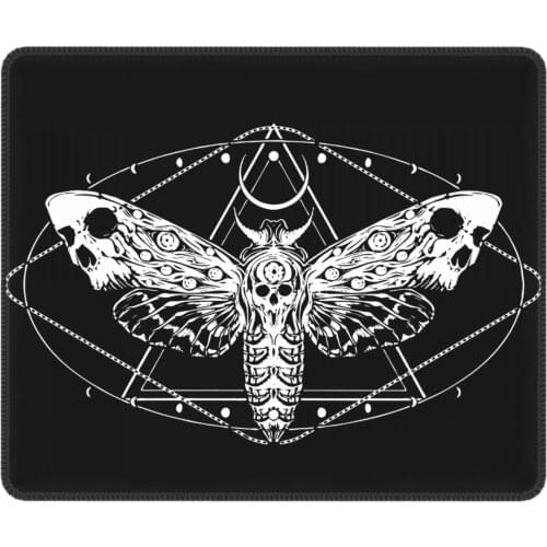 Surreal Death Moth Awesome Mouse Pad Silence of the Lambs Gothic Goth Lockedge Soft Mat Rubber PC Table Decoration Cover