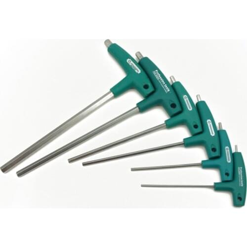 9PCS T Type Hex Key Allen Wrench Set With Handle Ball For Bike Car Tool Set 9 Size 1.5mm to 10mm