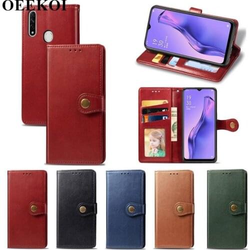 OEEKOI Pure Color PU Leather Wallet Flip Cover Case for OPPO A8