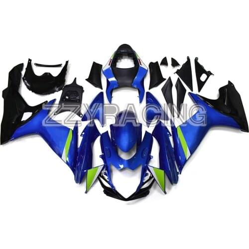 Full Motorcycle Fairings Kit for Suzuki GSXR600 GSXR750 K11 2011 2012 2013 2014 2015 2016 ABS Plastic Body Work Blue Light Green