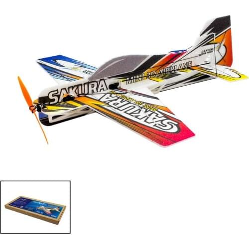 RC EPP Micro Indoor 3D F3P Airplane Sakura Radio Controlled Electric Plane 420mm Wingspan Unassembled Need to Build Aeroplane