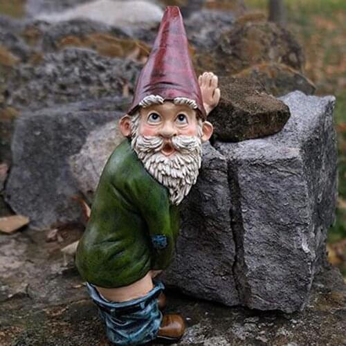 Garden Accessories Decorations Collectible Figurines Miniature Gnomes Sculpture Resin Yard Craft Statue for Home Decoration