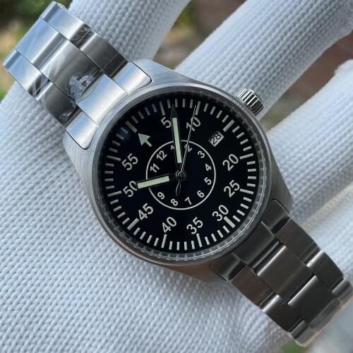 Steeldive SD1940T Automatic Mechanical Men Watch 200m Waterproof Stainless Steel Pilot Business Luminous Watches Sapphire Glass