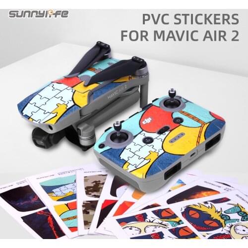 Sunnylife PVC Stickers Protective Film Waterproof Scratch-proof Decals Skin for Mavic Air 2