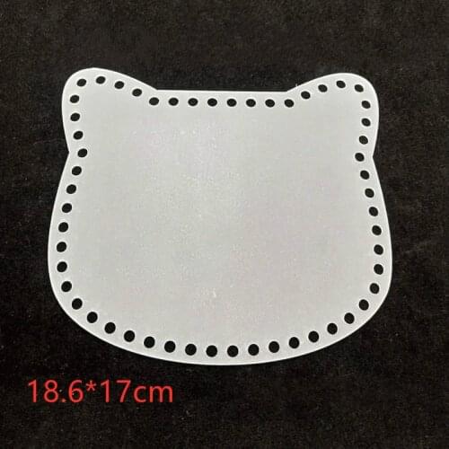 2 PCS DIY Woven Transparent Frog Acrylic Plate Bag Bottom Handmade DIY Crochet Bag Materials Supplies Shoulder Bag Accessories