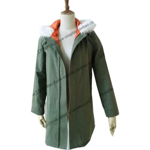 2021Noragami Yukine Olive Hooded Jacket Cosplay Costume Only Overcoat
