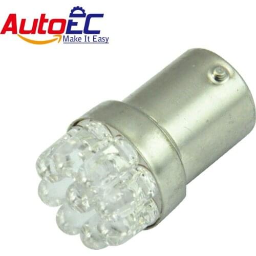 AutoEC 20x 1156 1157 BA15S P21W 9 LED Motorcycle Lamp Car Truck Turn Signal Warning Light Bulbs Cold White DC12V #LF50