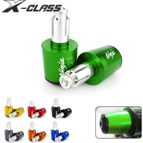 Ninja Motorcycle Handlebar Handle Bar End Plug Balance Pad Green CNC Aluminum for Kawasaki Ninja 250 300 400 650 2013-2018 2019
