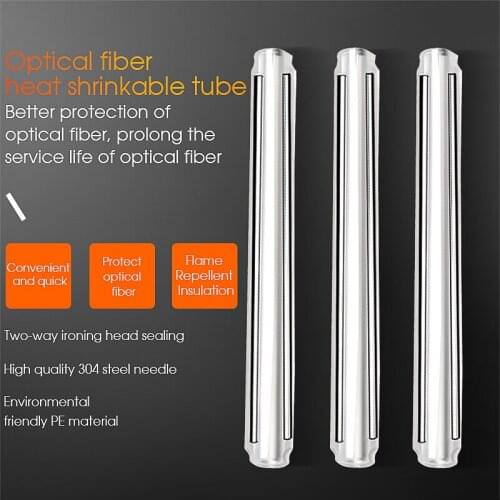 Free shipping 1000pcs double needle fiber heat shrinkable tube 60mm FTTH fiber fusion splice protection tube