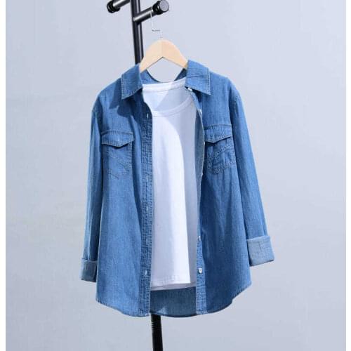 Blouse Women Shirt Denim Womens Loose Spring Autumn Long Sleeve Casual Overshirt Blusas Ropa De Mujer