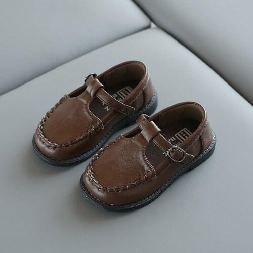 Childrens Leather Shoes 2021 New Princess Shoes Spring Autumn Fashion Girls' Soft Comfortable School Shoes G55