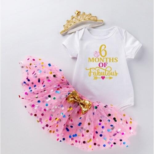 Newborn Infant Girls Clothes Set 0-24 Months Birthday Baptism Kids Girls Clothing 3Pcs Princess Pink Cute Lovely Outfits Clothes