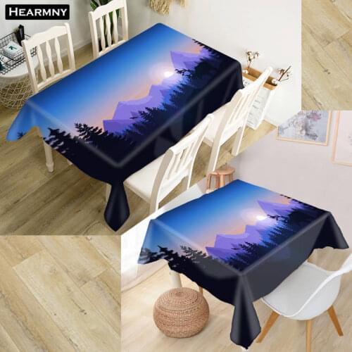 Nature Tablecloth Waterproof Oxford Fabric Square/Rectangular Tablecloth For Wedding Table Cloth Cover TV Covers