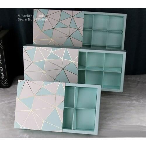 MacaronBox Cupcake Gift Bakery Macaron Pastry Cookies Packaging Paper Boxes 100pcs/lot