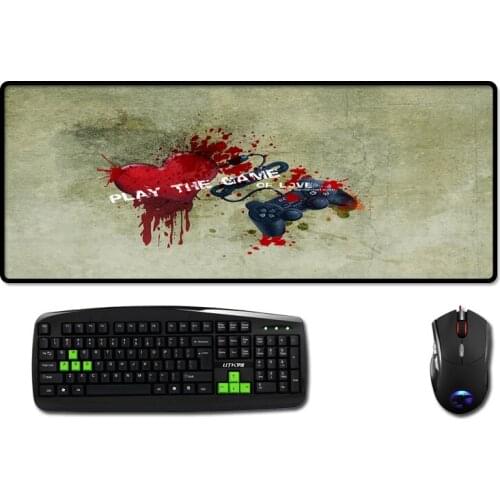 Mairuige The Game Mousepad Computer Peripherals Gaming Mouse Mat Pad for Pc Game Laptop Desktop Lovely Heart Pattern Mousemat