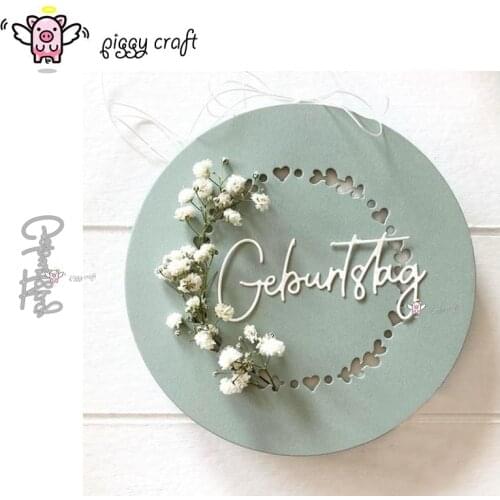 Piggy Craft metal cutting dies cut die mold Letter decoration Scrapbook paper craft knife mould blade punch stencils dies