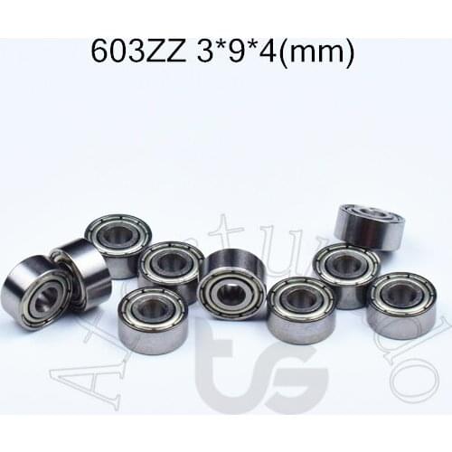 603 603z 603zz-4 3*9*4(mm) bearing metal sealed free shipping ABEC-5 chrome steel miniature bearings hardware Transmission Parts
