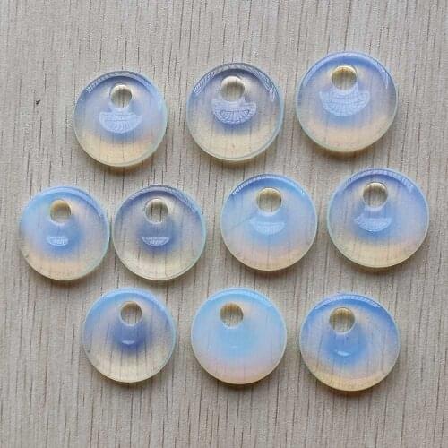 Fashion good quality opal stone gogo donut charms pendants beads for necklace Bracelet jewelry making Wholesale 10pcs/lot free