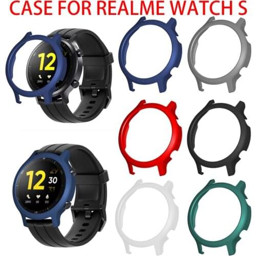 Fashion PC Protective Case For Realme S Watch Cover Bumper Protector Shell For Realme S Smart Watch Edge Frame Cases Accessories