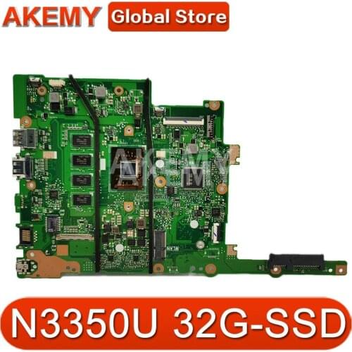 New E502NA 2GB RAM/N3350U with 32G-SSD Motherboard For ASUS E502N E502NA E402N E402NA Laotop Mainboard Motherboard