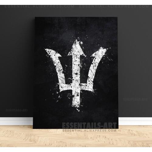 Percy Jackson symbol Poster Wall Art Bedroom Print Picture Study Living Room Home Decor Painting Decoration Canvas