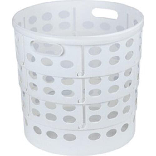 Plastic Laundry Basket, Large Bathroom Clothes and Toy Storage Basket,Folding Laundry Hamper, Household Laundry Hamper