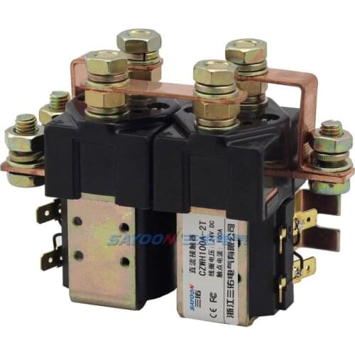 SAYOON CZWH100A-2T DC 6V 12v 24V 36V 48V 60V 72V 400A contactor used for electric vehicles, engineering machinery and so on