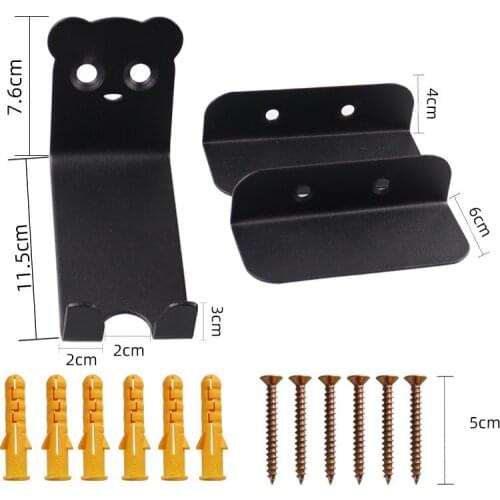 3 Pcs/Set Bicycle Wall Holder Mountain Bike rack Bicycle Wall Mounted Holders Heavy Duty Bike Hanger Holds Bicycle Accessories