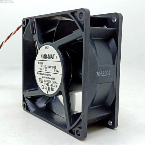NMB 3615KL-04W-B86 9032 12V Double Ball Fan 9cm Cabinet Power Supply Cooling Fan
