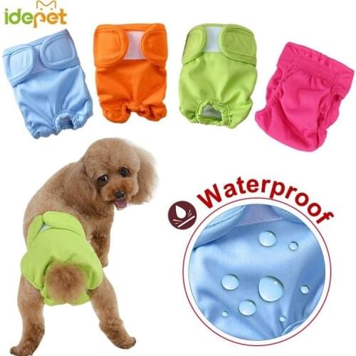 Waterproof Dog Physiological Pants Diaper Sanitary Washable Dog Shorts Panties Menstruation Underwear Briefs Jumpsuit For Dog 30